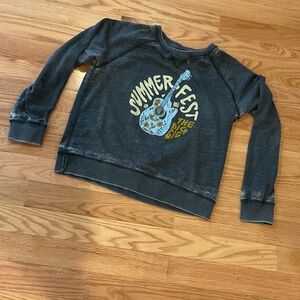 US Apparel Summer Fest Graphic Sweatshirt NWOT festival winter cozy comfy Y2K